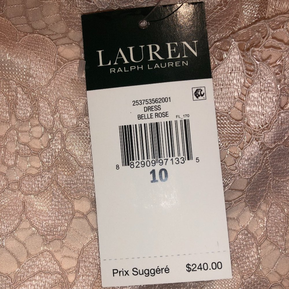 Brand New Gorgeous Women's Lauren Ralph Lauren Lace Formal Dress - Picture 9 of 15